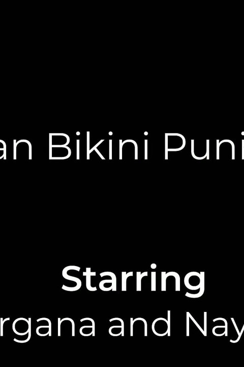 Castigo con bikini brasileño