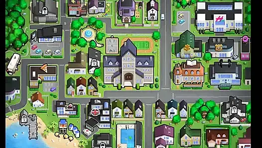SummerTime Saga: она доит свои сиськи и продает молоко в городе, эпизод 107