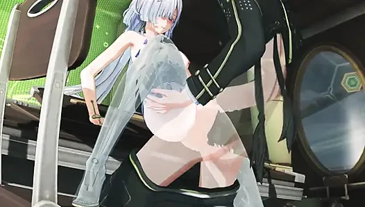Ürküyen dalgalar - mornye tutkulu seks sahnesi - 3 boyutlu hentai animasyon