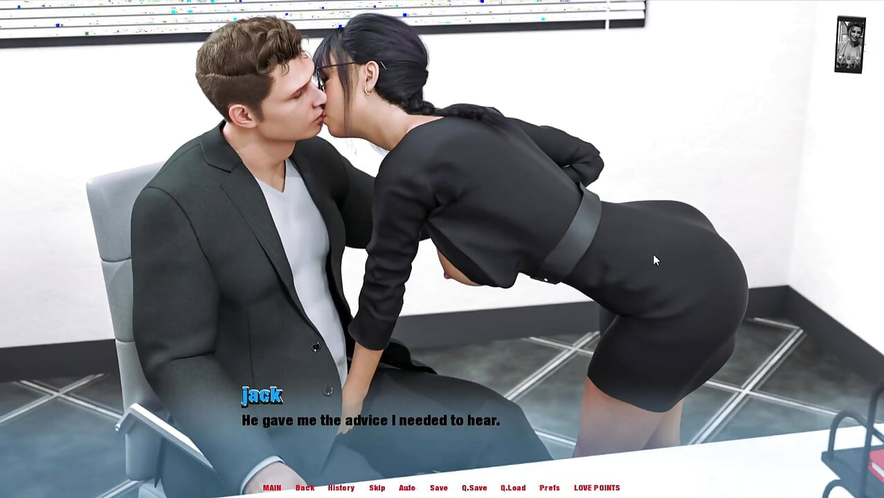 Alternate Worlds fucking girl in job very deep, sucking dick from boss, and cowgirl in very big cock