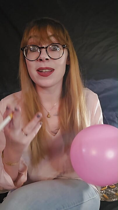 Smoking Fetish and Balloons - How much smoke is in my lungs?