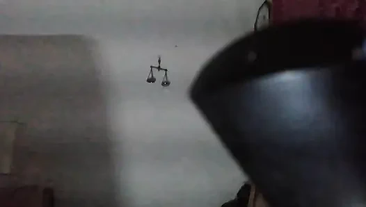 Step mother's home work with step son while husband was away