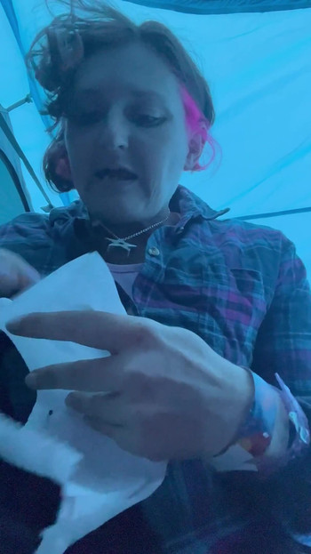 When a Quick Piss in a Bottle in Your Tent Leads Onto Stripping and a Cheeky Little Tits and Bits Play!