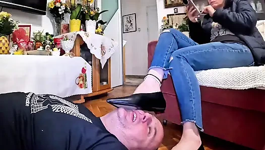 No Questions. Shoe Worship Domination on Your Knees.