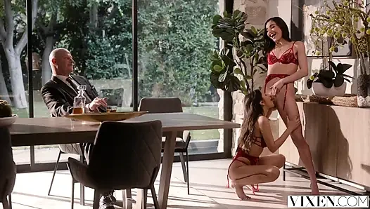 Vixen Pampered Models Want More From Daddy
