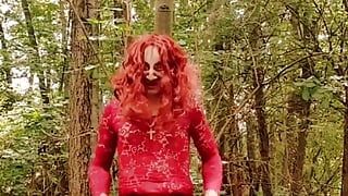 Horny Demon Bitch Having Hard Fun in the Forest