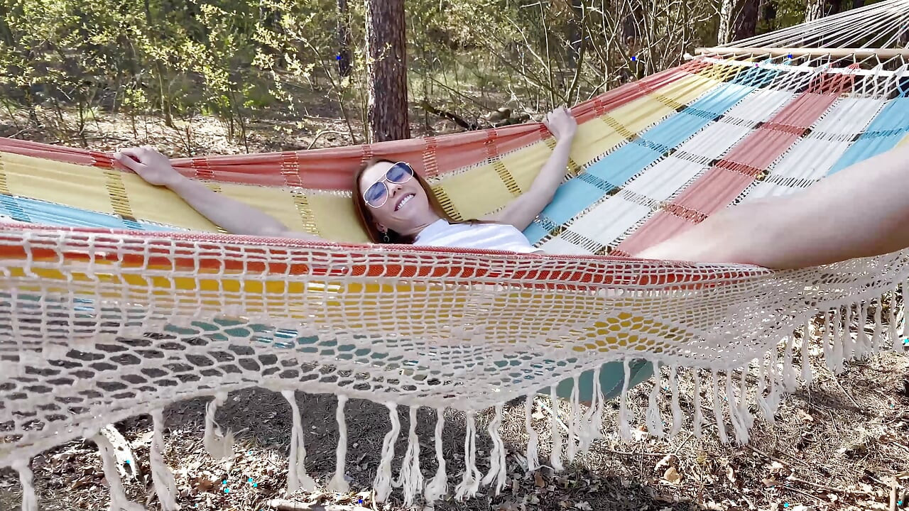 PETITE BABY FUCKED HARD IN THE ASS IN A HAMMOCK AT A PICNIC. AMATEUR - MIA BANDINI