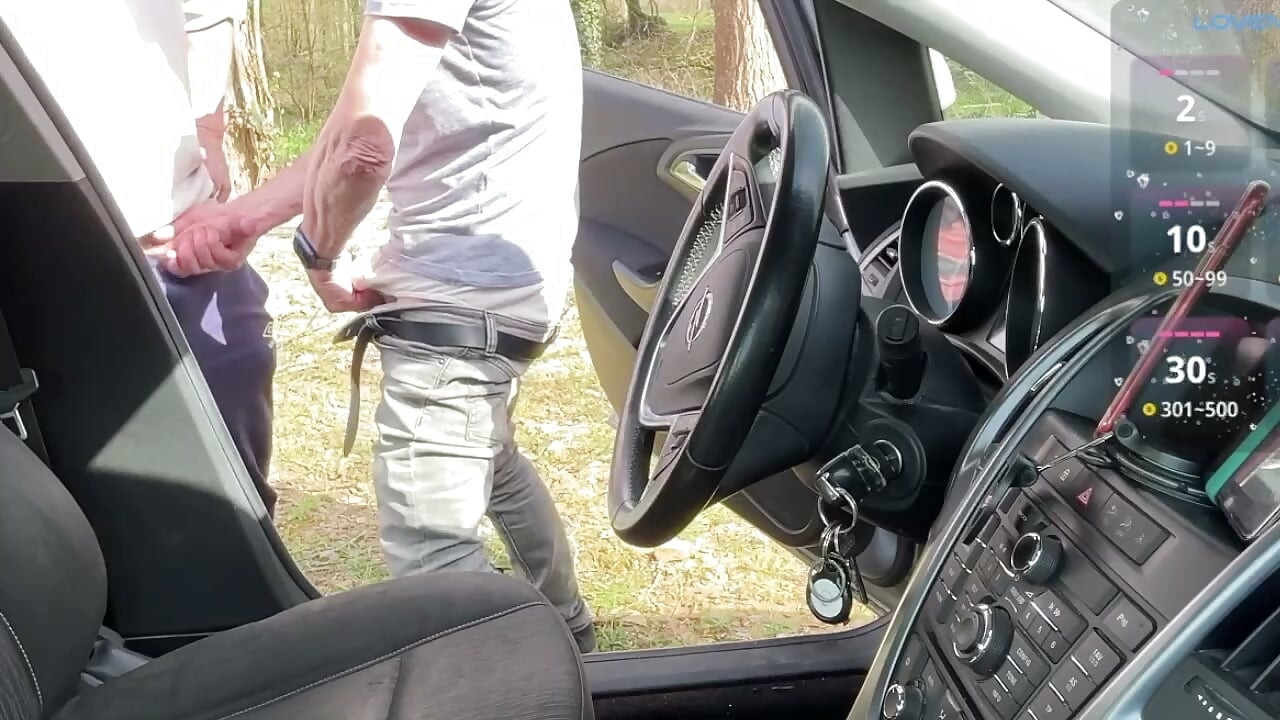 Parked Car Blowjob with Pants Down