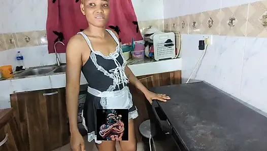 Sexy Blonde Nigeria Housemaid Get Fucked by Her Boss