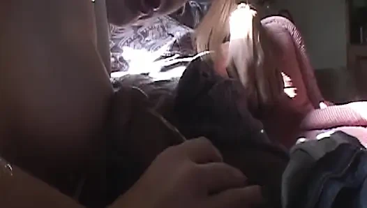 Blonde Babe Deepthroats Throbbing Cock with Sloppy Drool Overflow