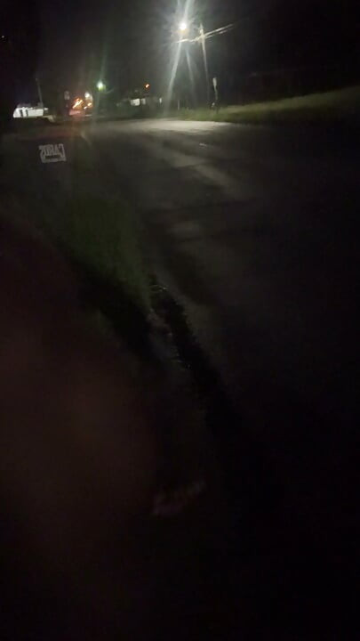Fooling Around At Night Outside On The Sidewalk Fully Naked Part 3
