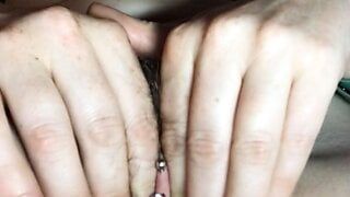 4am pubes and pussy play with Mistress Wriggler until her four legged sidekick interrupted things by needing the loo