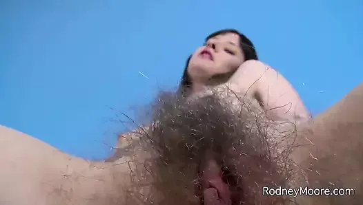 Cute Petite Hairy Girls Anal Toy
