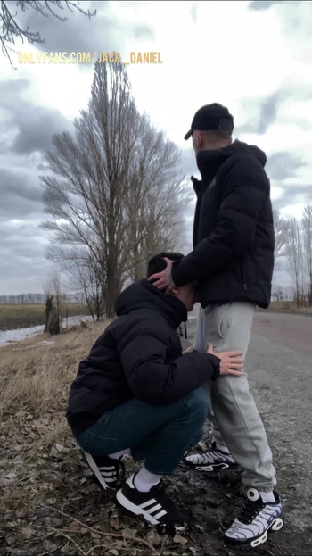 Epic moment from "OUTDOOR GAY SUCKING"