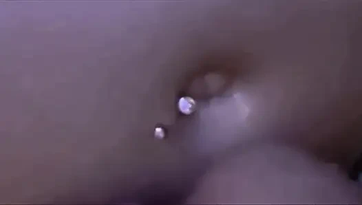 Navel Ring Licking And Play