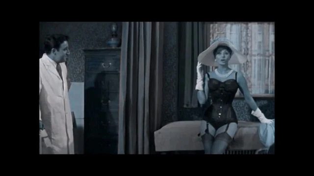 Sophia Loren in Lingerie and Nylons (Recolored)