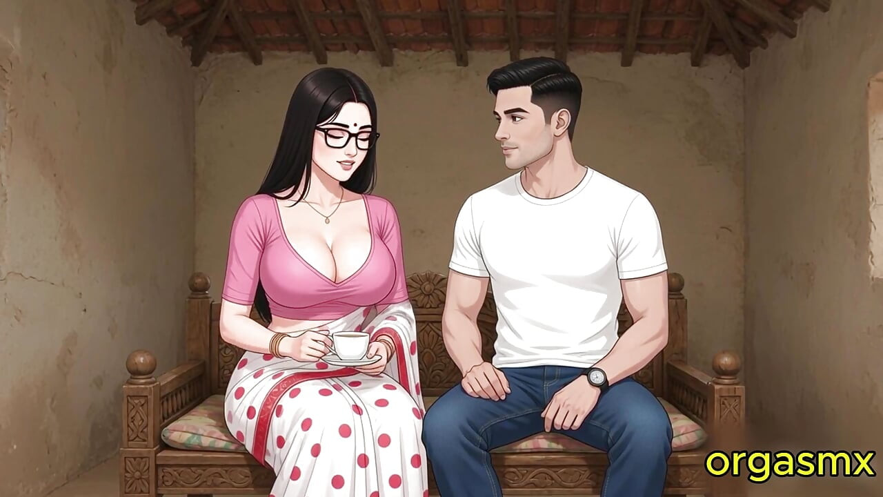 Hintli ateşli puja teyze romantik gece - orta yaşlı seksi kadın