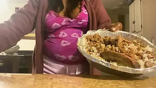 Mukbang Eating  Brazilian Food While Talking About My Goals (Come Chill With Me)