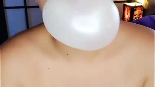 wajahku dengan bubblegum di panggilan video 4u - bunny looner