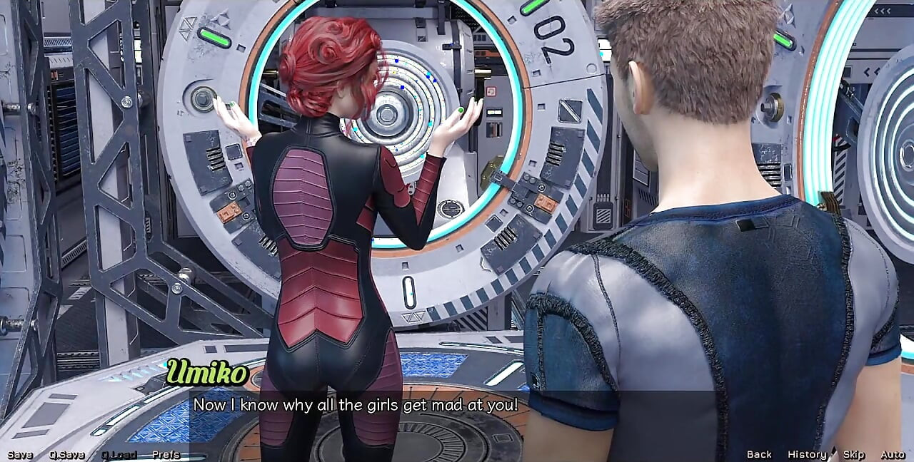 Stranded in Space - Holding Hands with Asian Scientist MILF