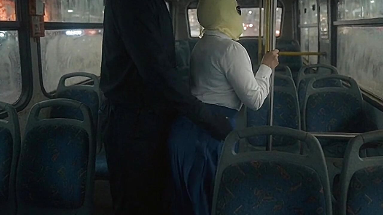Petite Schoolgirl Pressed by Masked Man in Bedroom