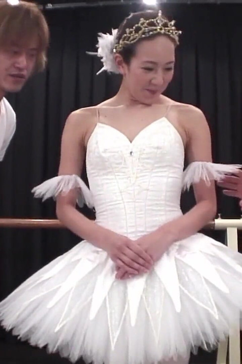 Dirty Asian Girls Scene-3 Japanese Girl in Dance Dress Fucked by Two Cocks