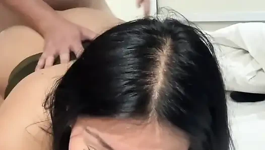 Mexican nymphomaniac with her coworker