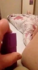 Masturbating with a vibrator