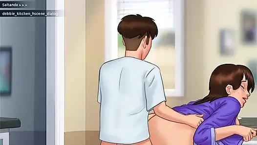 Мачеха признается в своих мокрых чувствах своему пасынку, и они в конечном итоге занимаются любовью в гостиной - SummerTime Saga