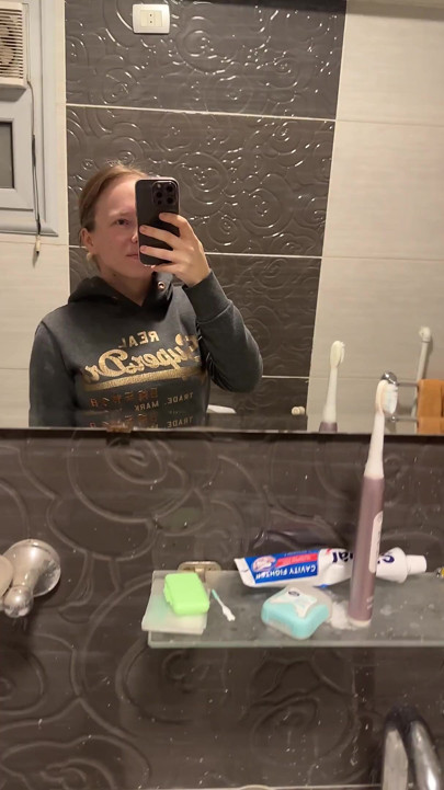Hot Striptease in the Bathroom