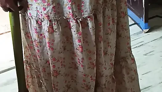 Momen rahasia pembantu rumah tangga dengan romansa penuh dengan suara telugu yang cantik