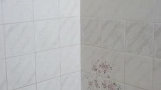 Schnelle Masturbation im Badezimmer.