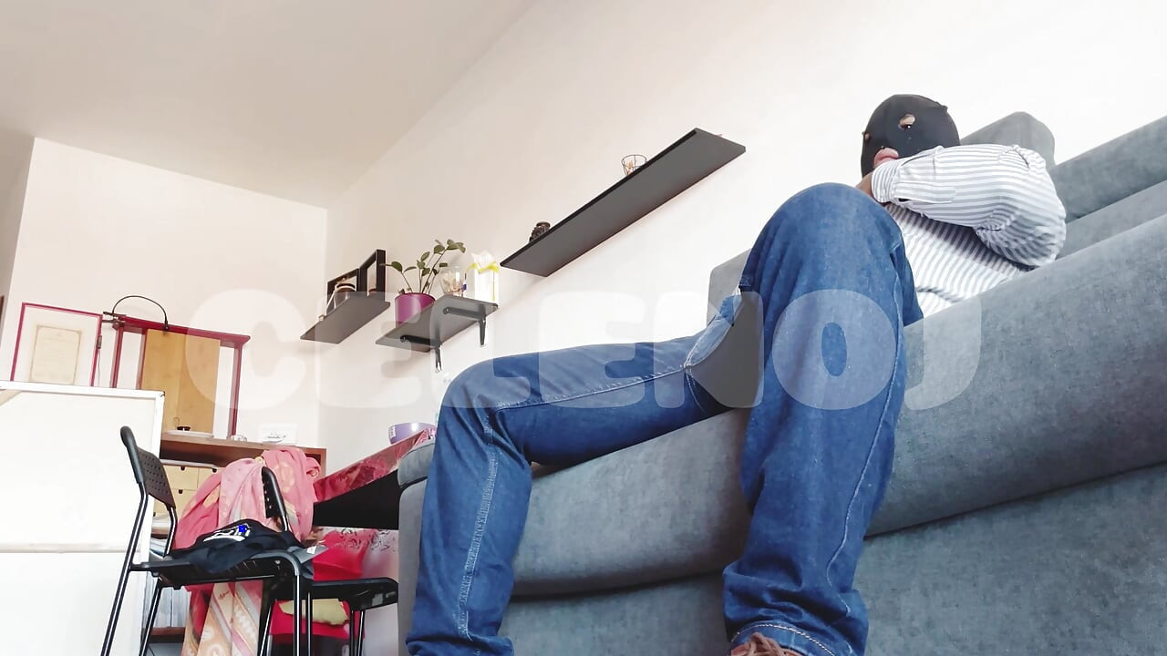 On top of the sofa