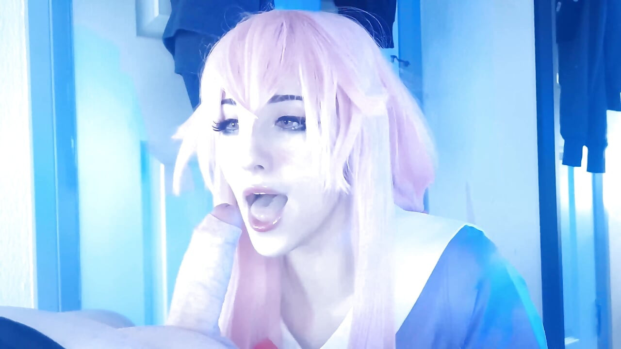 欲情したヤンデレ少女が激しいフェラをしてデカ尻を激しく揺らす