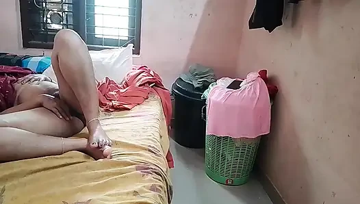 Indian housewife licks husband's penis in her mouth