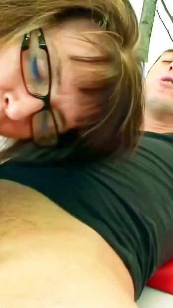 Thrilling moment from "Horny Mature with Glasses Has Rough Fuck With Young ugly Neigbour"