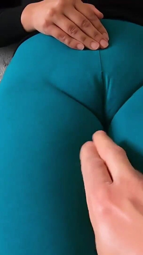 My friend's stepmom makes me touch her big pussy and I put two fingers | Clip 1