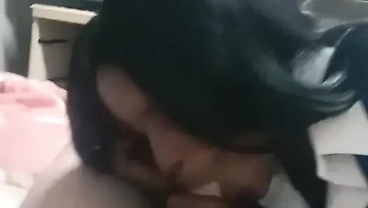 Сцена горячего минета от черной девушки