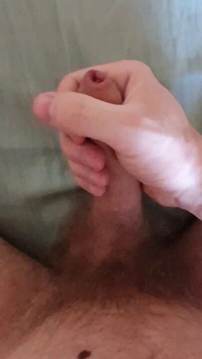 Horny wank and cum on hot summerday