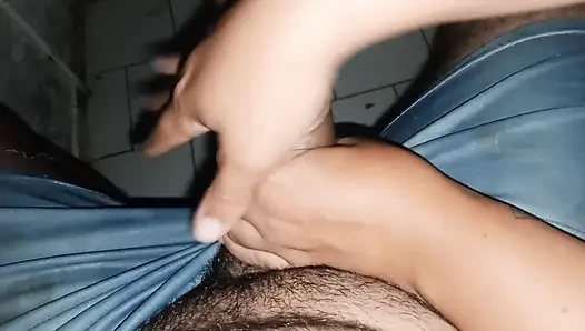 My stepsister gives me a nice relaxing massage while I work from home on the computer.