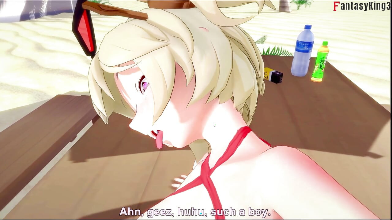 Burnice Bikini, heißer ahegao-sex am strand - 4 - Zenless Zone Zero (ZZZ)