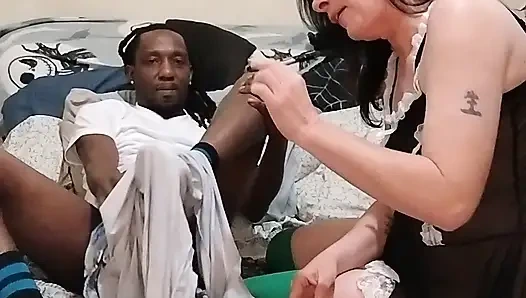 Digging This Big Black Dick in Petite Slut