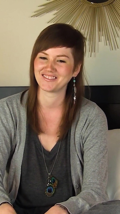 Wild Masturbation After Interview with Brunette Nico Kelley
