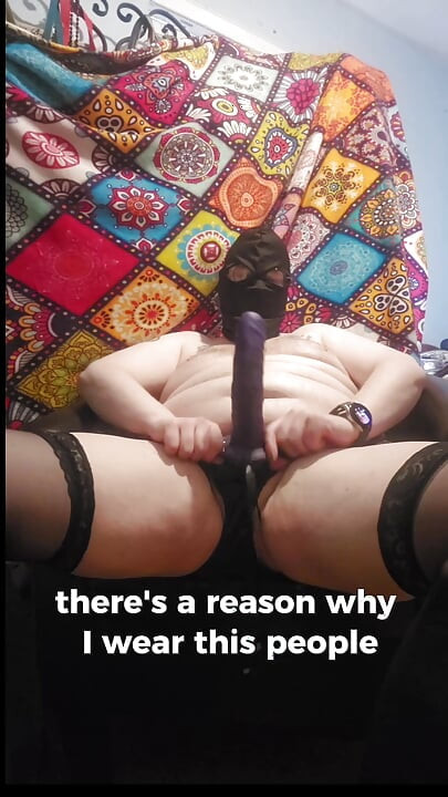 Crossdresser reading and striptease