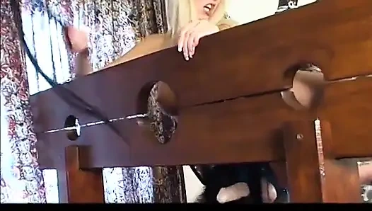 Young masked slut spanked and doggystyle banged