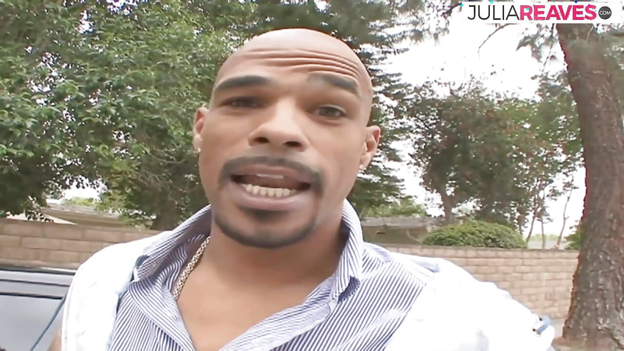 Bitch spreads legs as a massive cock drills her pussy hard