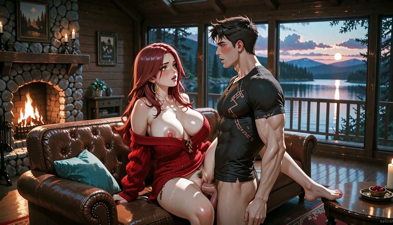 Beautiful redhead milf gets fucked mercilessly- AI porn- anime porn. porn in spanish