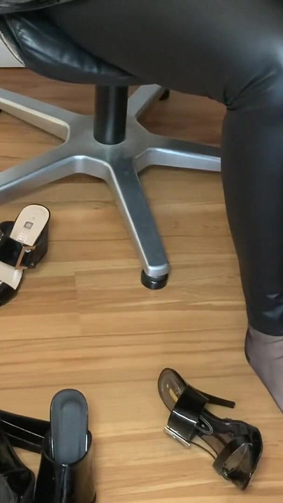Stunning moment from "Black Mules and Nylon Feet Fetish"
