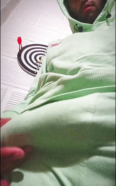 Quick release in my sport shorts and hoodie