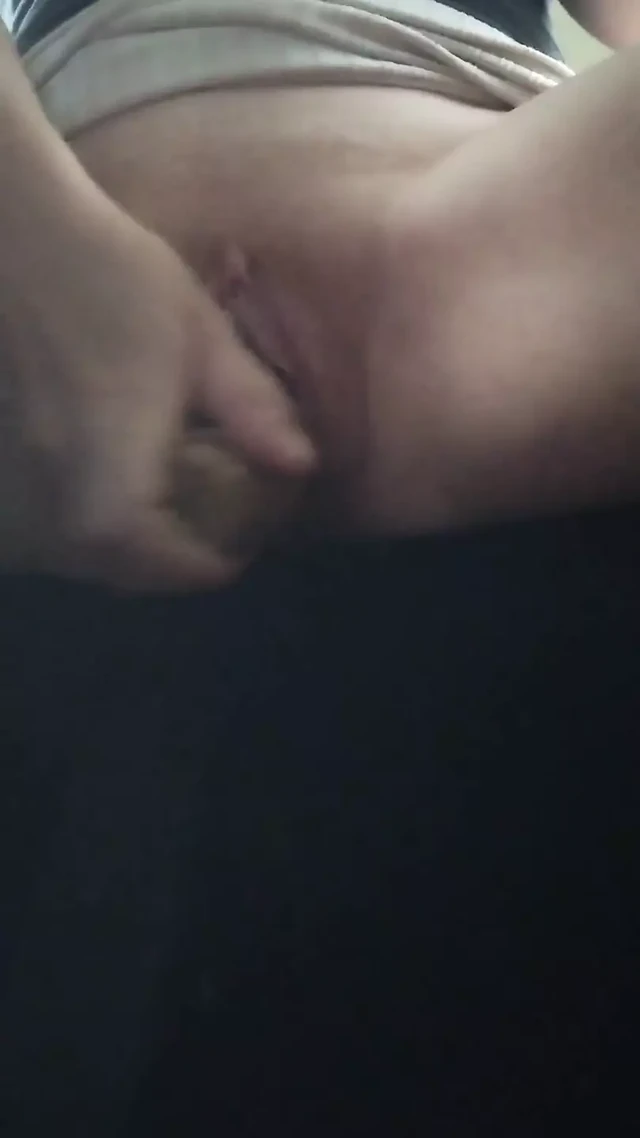 Horny Red Haired MILF Masturbating in the Back Seat of Her Car